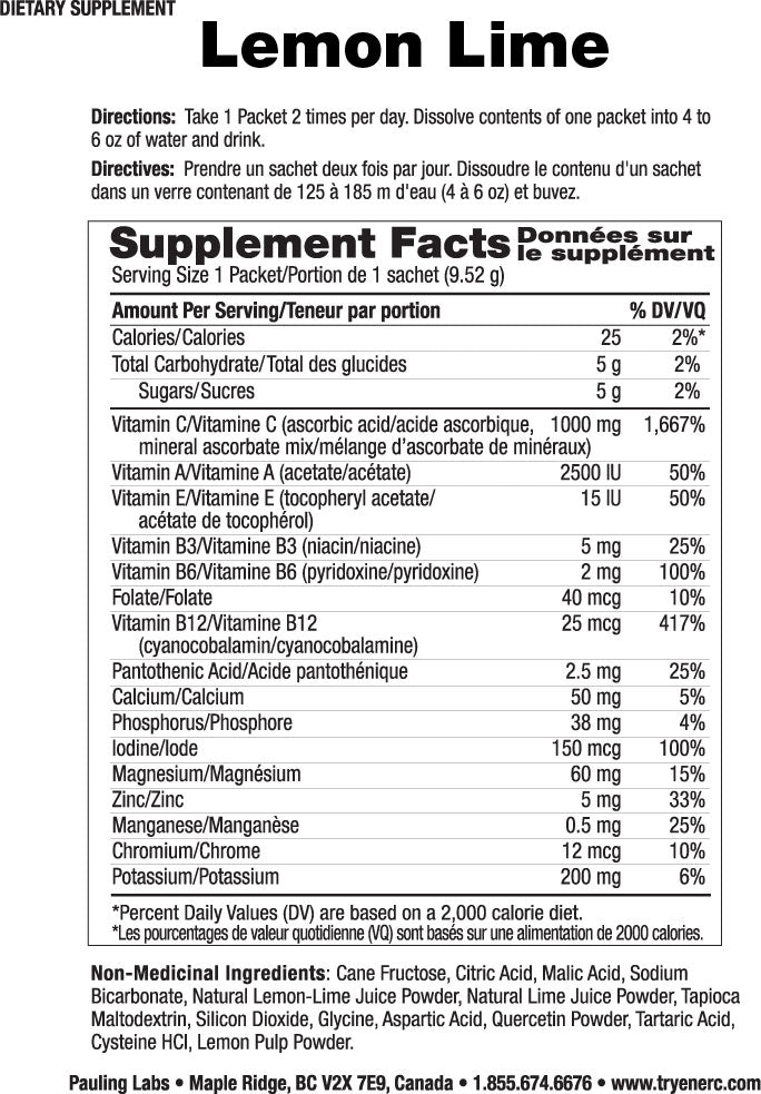 Ener-C Lemon-Lime (30 Pk) - Lifestyle Markets